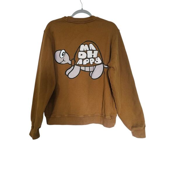 Madhappy Turtle Double Sided Heavyweight Fleece Pullover Sweatshirt Size Medium - Picture 5 of 7